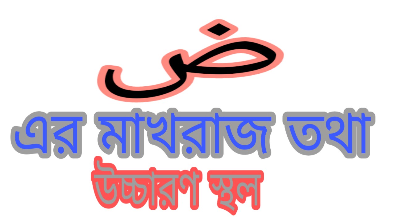 দোয়াদ এর মাখরাজ তথা উচ্চারণ স্থল