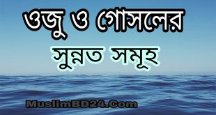ওজু ও গোসলের সুন্নত সমূহ