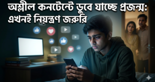 “অশ্লীল কনটেন্টে ডুবে যাচ্ছে প্রজন্ম: এখনই নিয়ন্ত্রণ জরুরি”